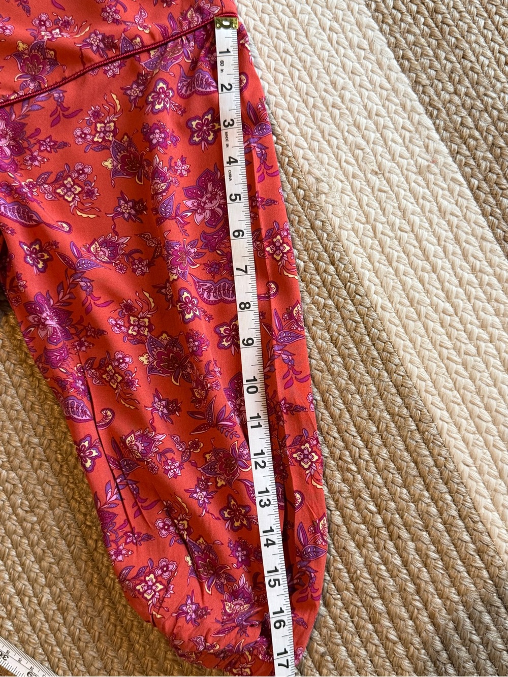 NATURAL LIFE  Boho Coral and Purple Floral V-Neck, Mini Dress Size XS - Picture 11 of 11
